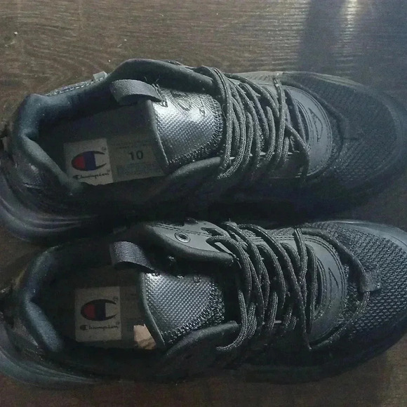 Champion sneakers..all black but the logo...worn once..smoke free home..enjoy - Picture 4 of 4